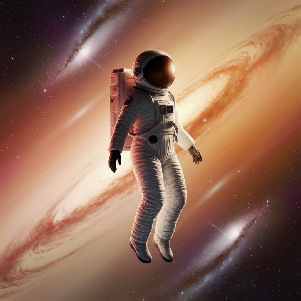 Astronaut Goddess in Cinematic Starlight