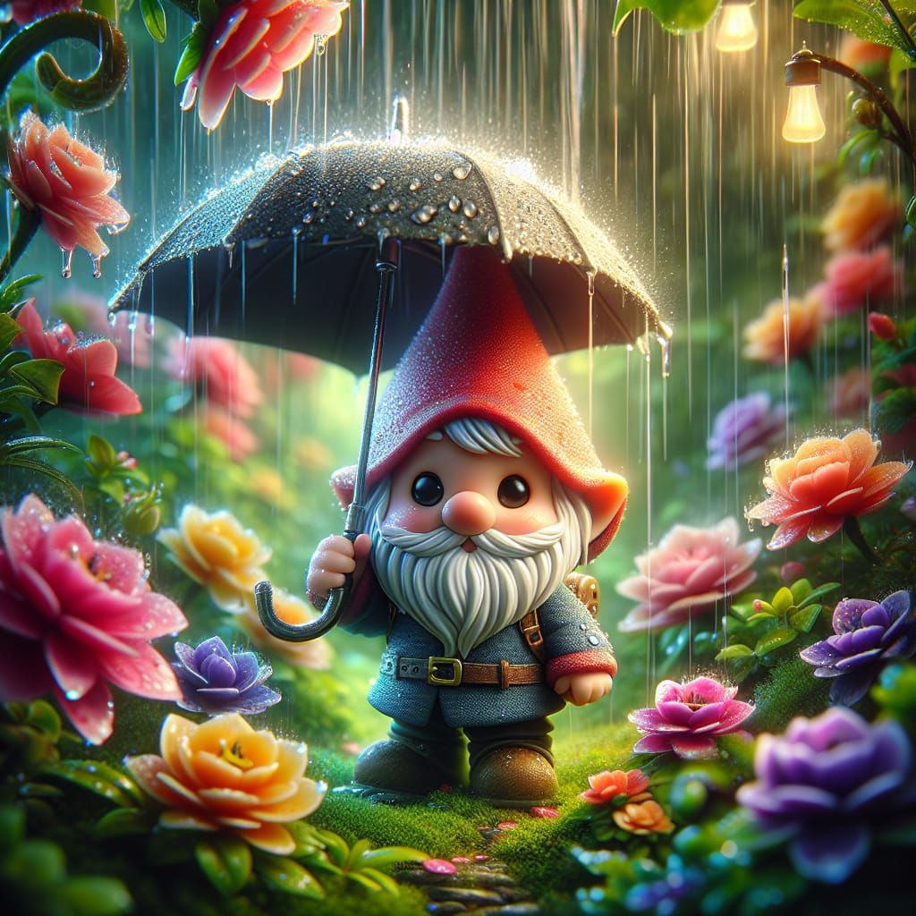 cute garden gnome