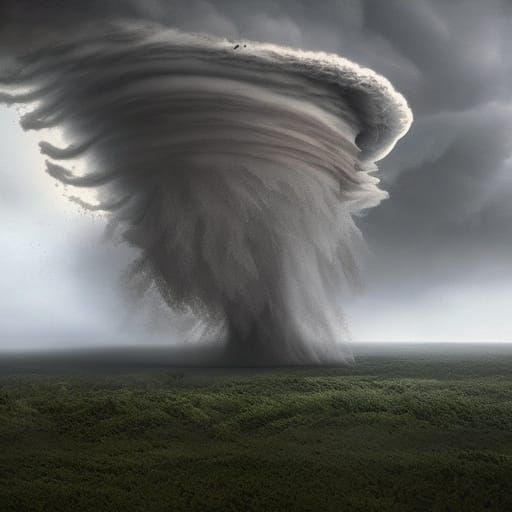 Epic Tornado Digital Matte Painting