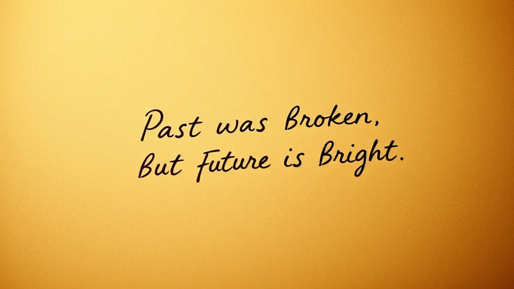 Optimistic Handwritten Message on Vintage Parchment