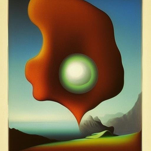 Surreal Mollusk Discovery in Dreamscape