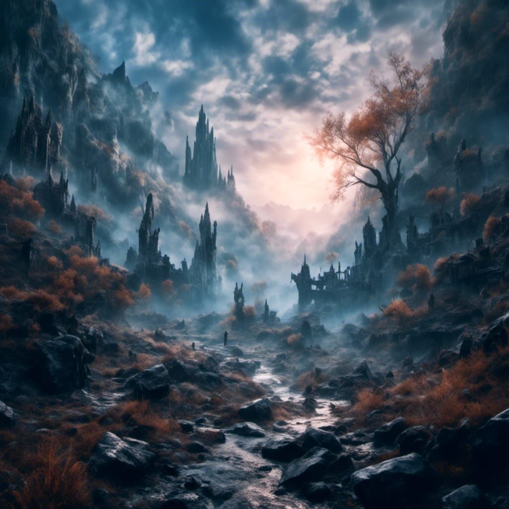 Adventurer Sets Out in Strange Land Concept Art