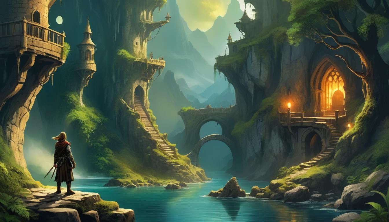 Fantasy Adventure Book Cover Design