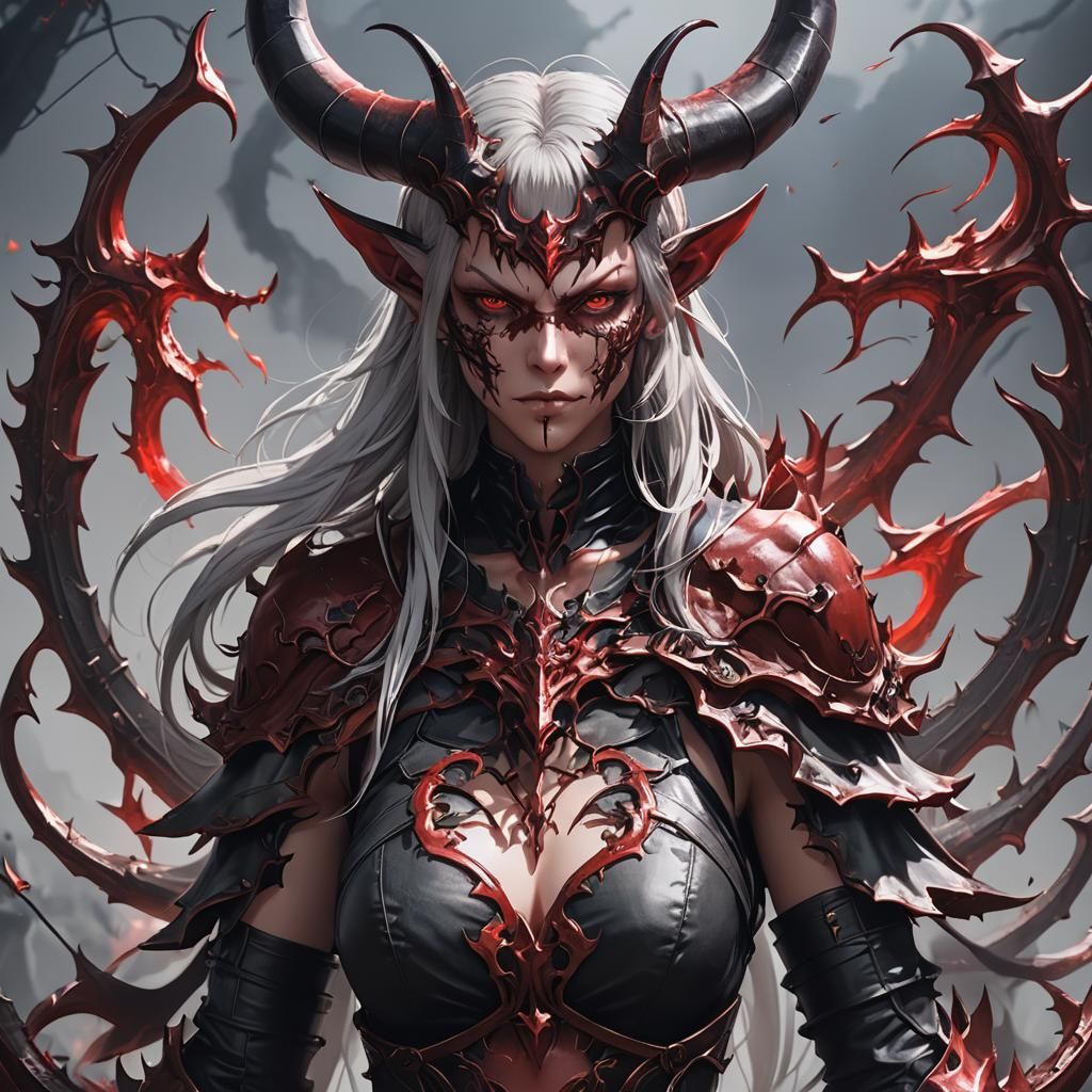 Anime Devil in 3D Art Style