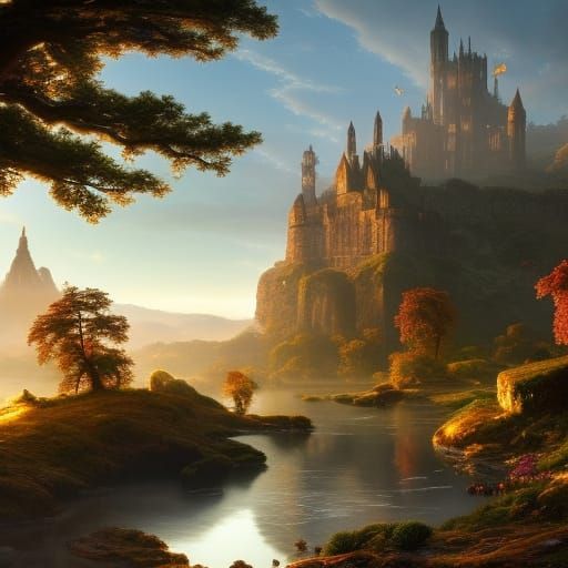 Fantastical English Breakfast Still Life in Digital Painting