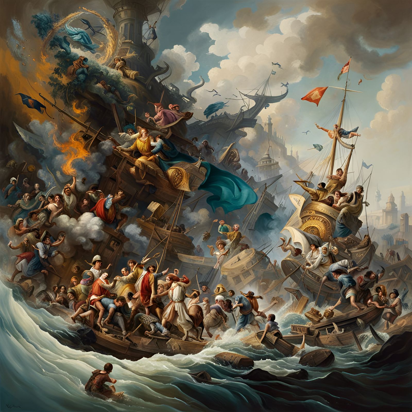 Abstract Portraits with Magical Particles and Soft Light