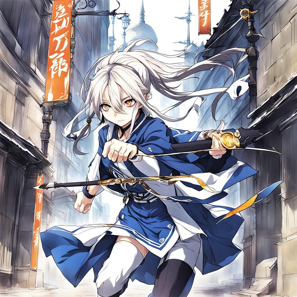 Santa Claus in Anime Key Visual Style