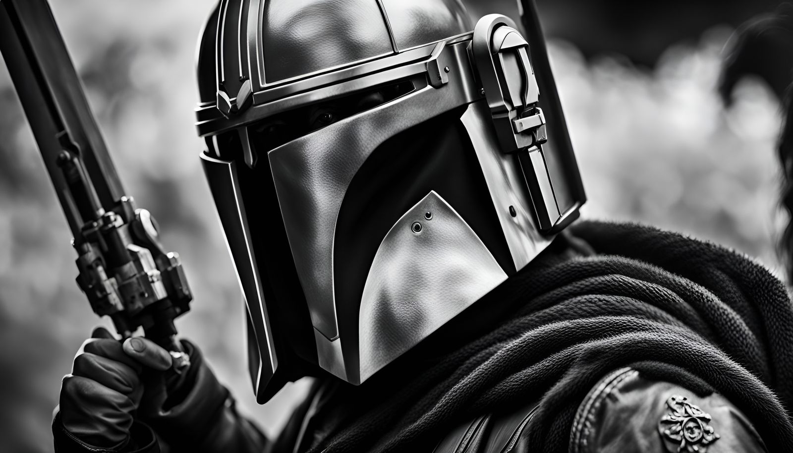 The Mandalorian Wields the Darksaber in Hyperrealistic 3D