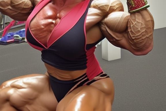 Muscular Bodybuilder Grandma with Ripped Physique