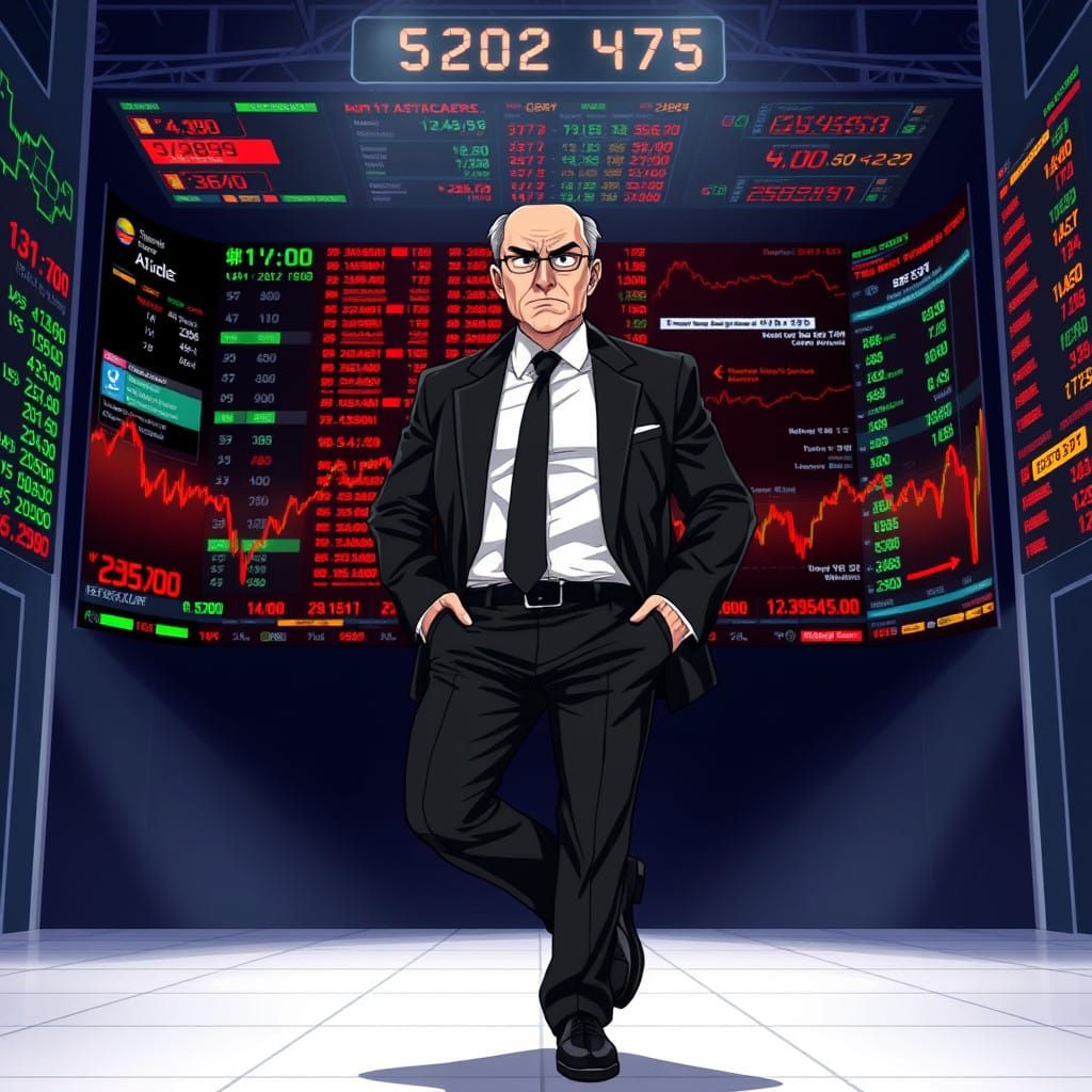 Confident Trader Takes the Stage in Anime-Inspired Style