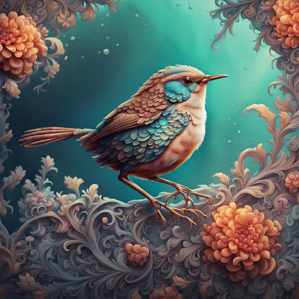 Wren by Dasha Pears: Detailed Matte Painting