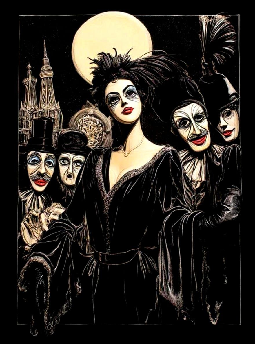 Berlin Cabaret Poster: Weimar Expressionism Style