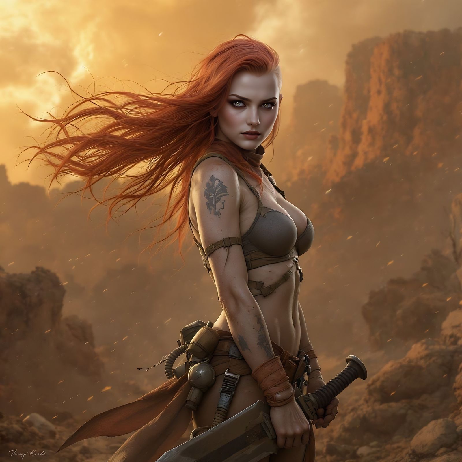 STYLE: "In style of Thomas Kinkade + Greg Rutkowski