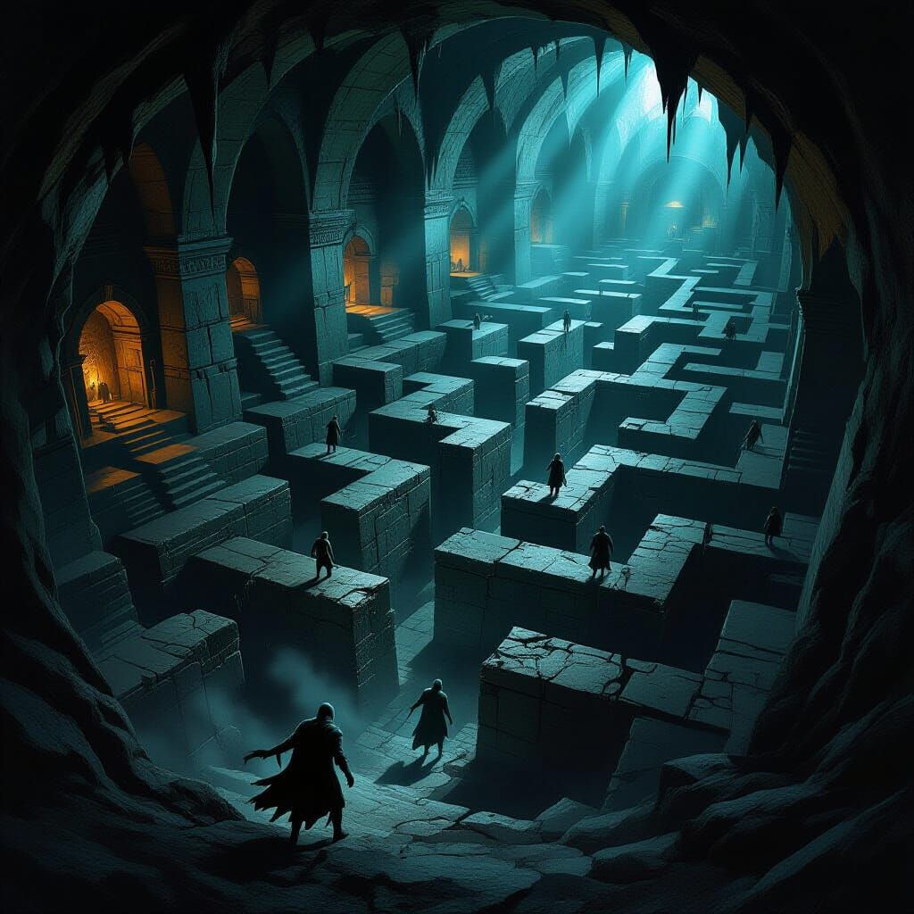 Terrified People Lost in Deadly Indoor Maze