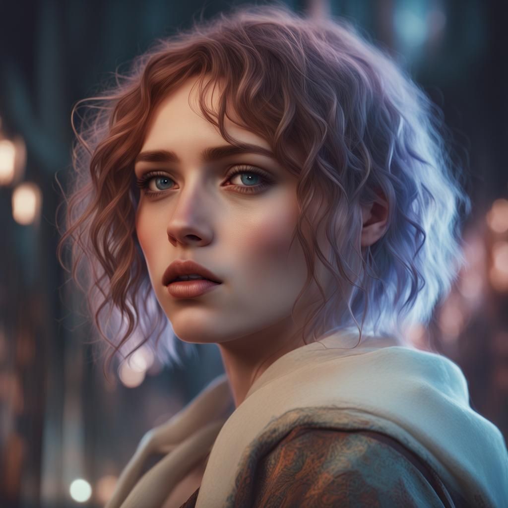 Epic Cinematic Portrait of an Enby Person