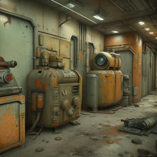 Gritty Retro Sci-Fi Vault Diorama