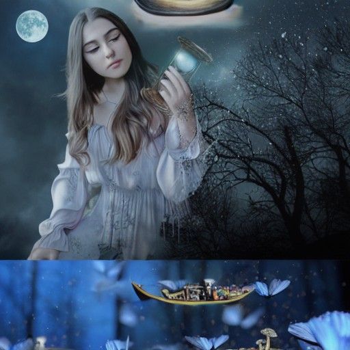 Surreal Melting Canvas in Salvador Dali Style