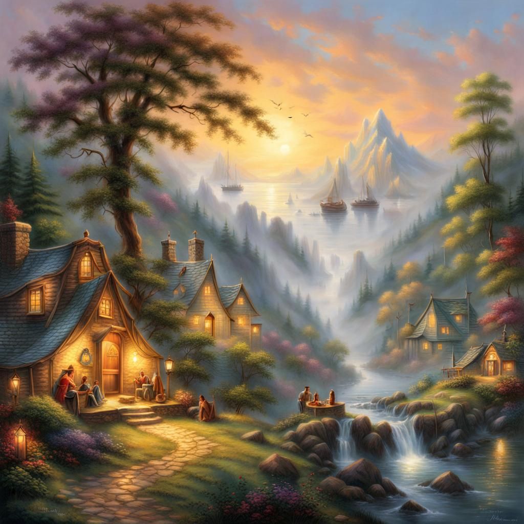 Ethereal Camp Half-Blood in Luminist Style