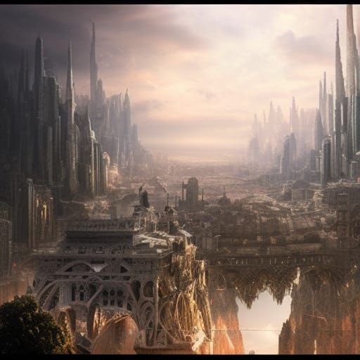 Dramatic Overvoid Digital Matte Painting