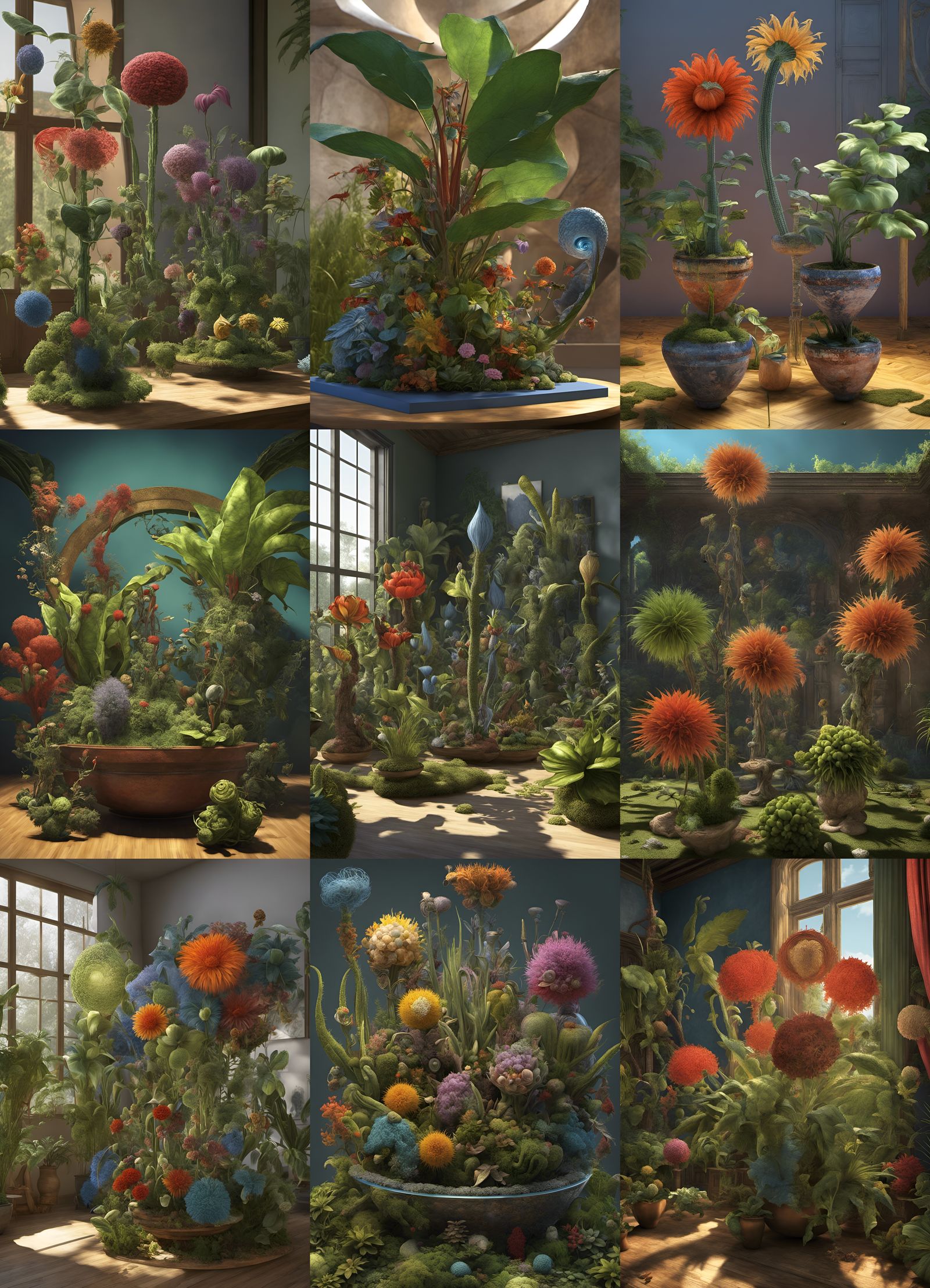 Sophisticated Killer Plants Inspired by Surrealism