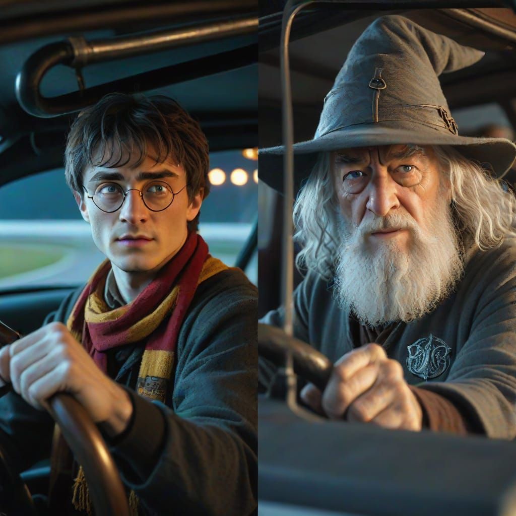 Magical Rivals Face Off in Epic Street Drag Race