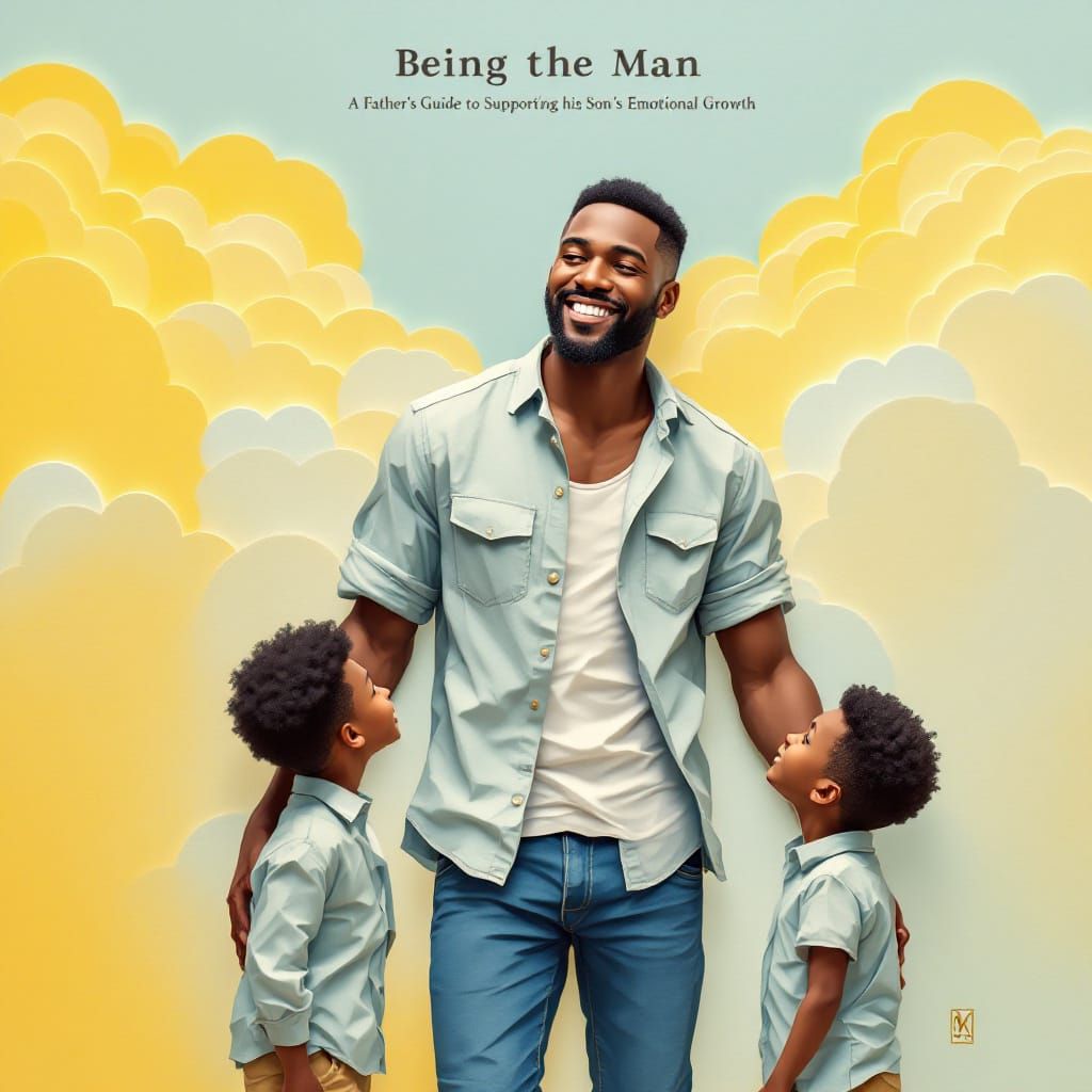 Father and Sons Origami Book Cover Design