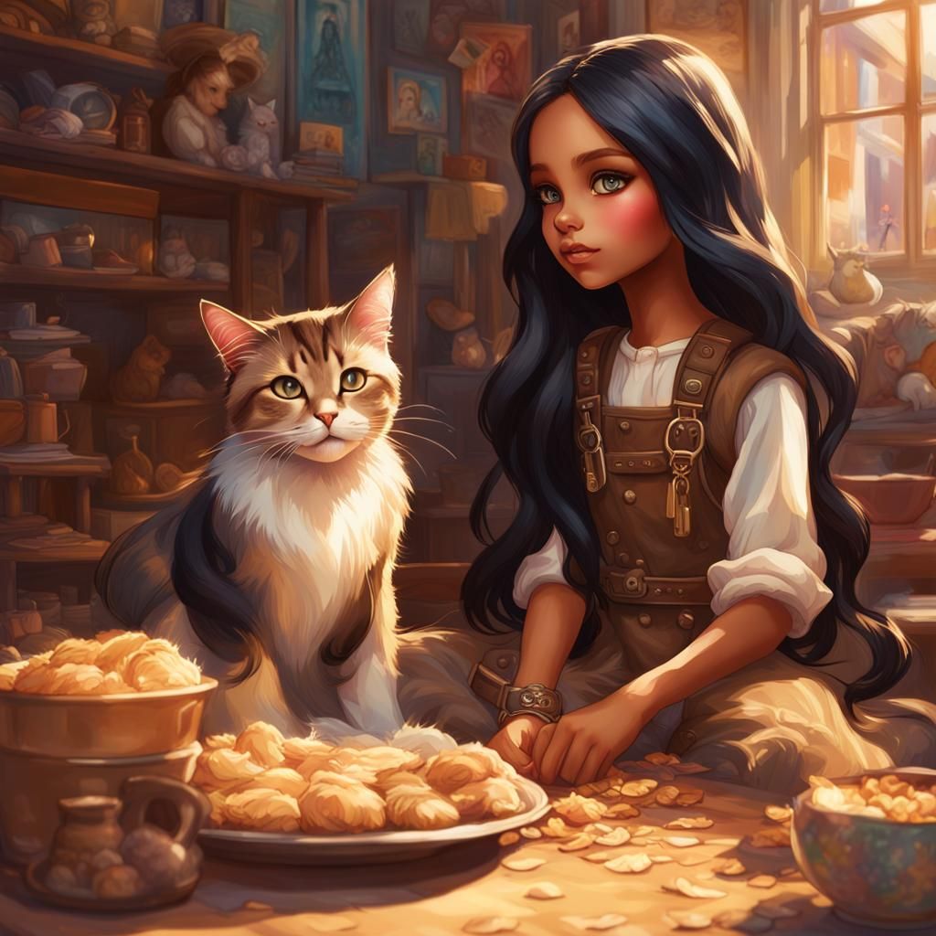 Bratz Doll Portrait in Hyperdetailed Digital Art