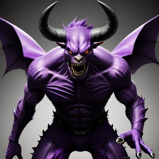 Flying Purple People Eater in Hyperreal Detail