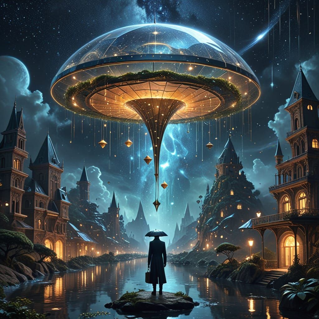 An unexpected, fantastical cityscape