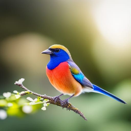 Exotic Bird Portrait in Natural Light