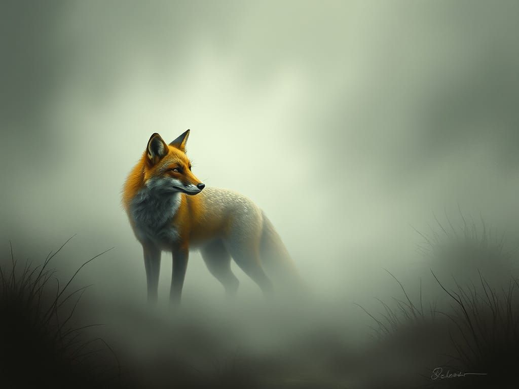 fox in fog