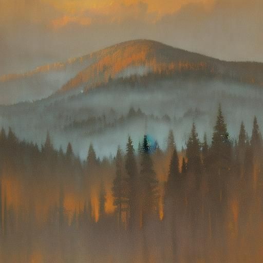 European Roller Soaring at Dusk: Oil and Watercolour Paintin...