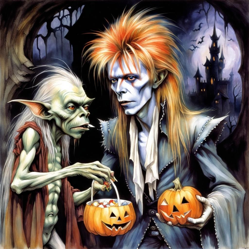 Jareth the Goblin King's Halloween, Brian Froud Style