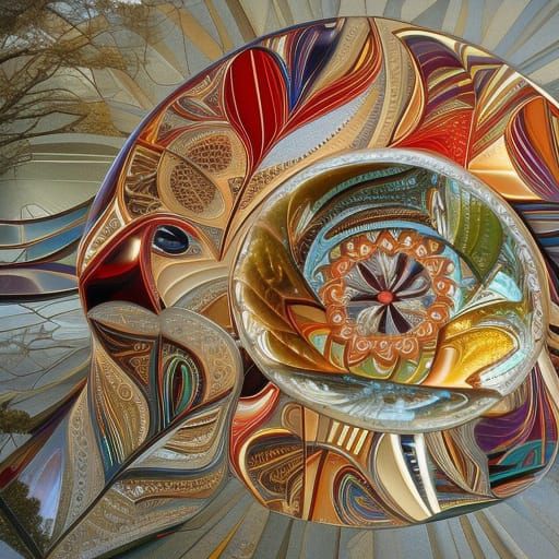 Eiffel Tower at Night as Impressionist Painting