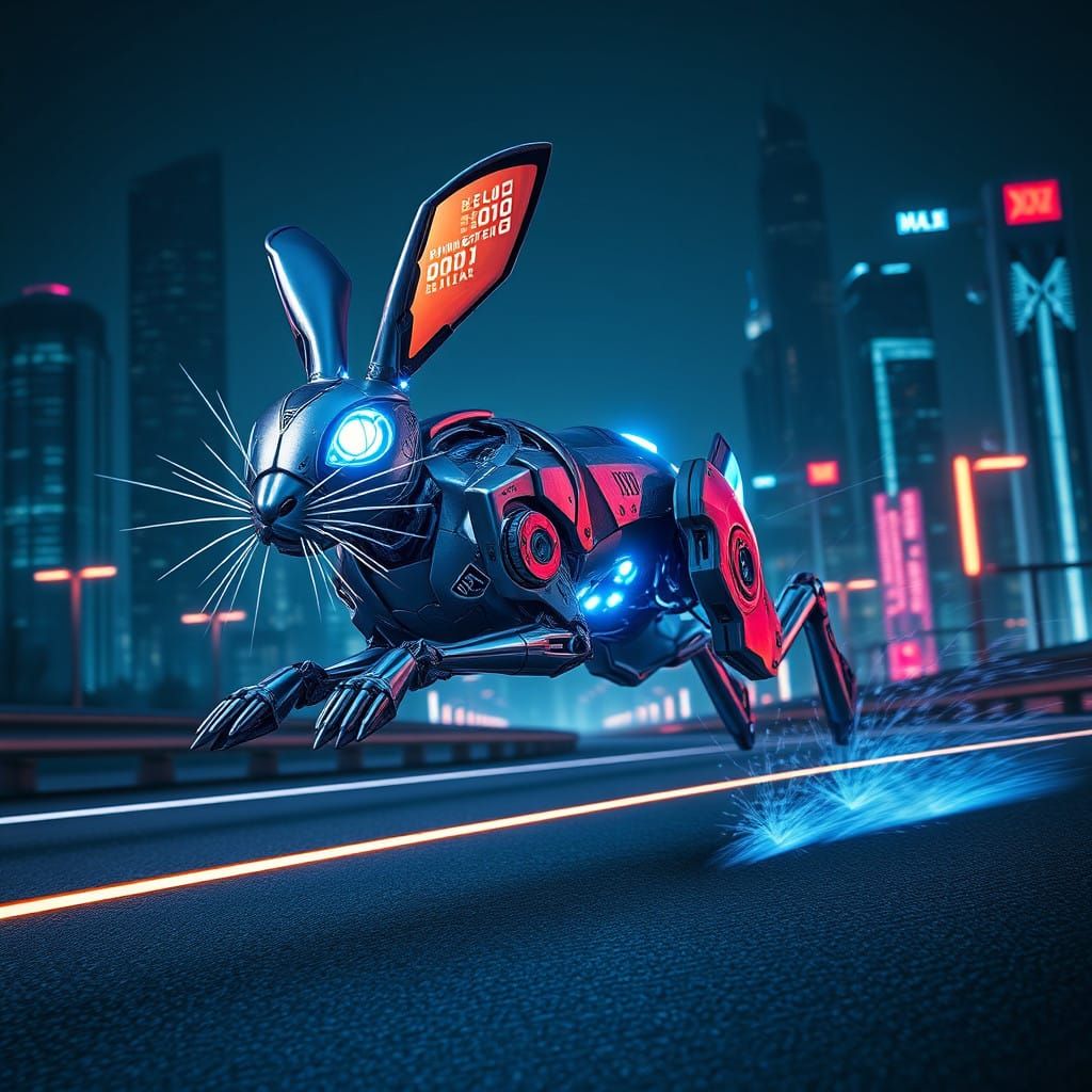 Metallic Hare in Cyberpunk Sprint