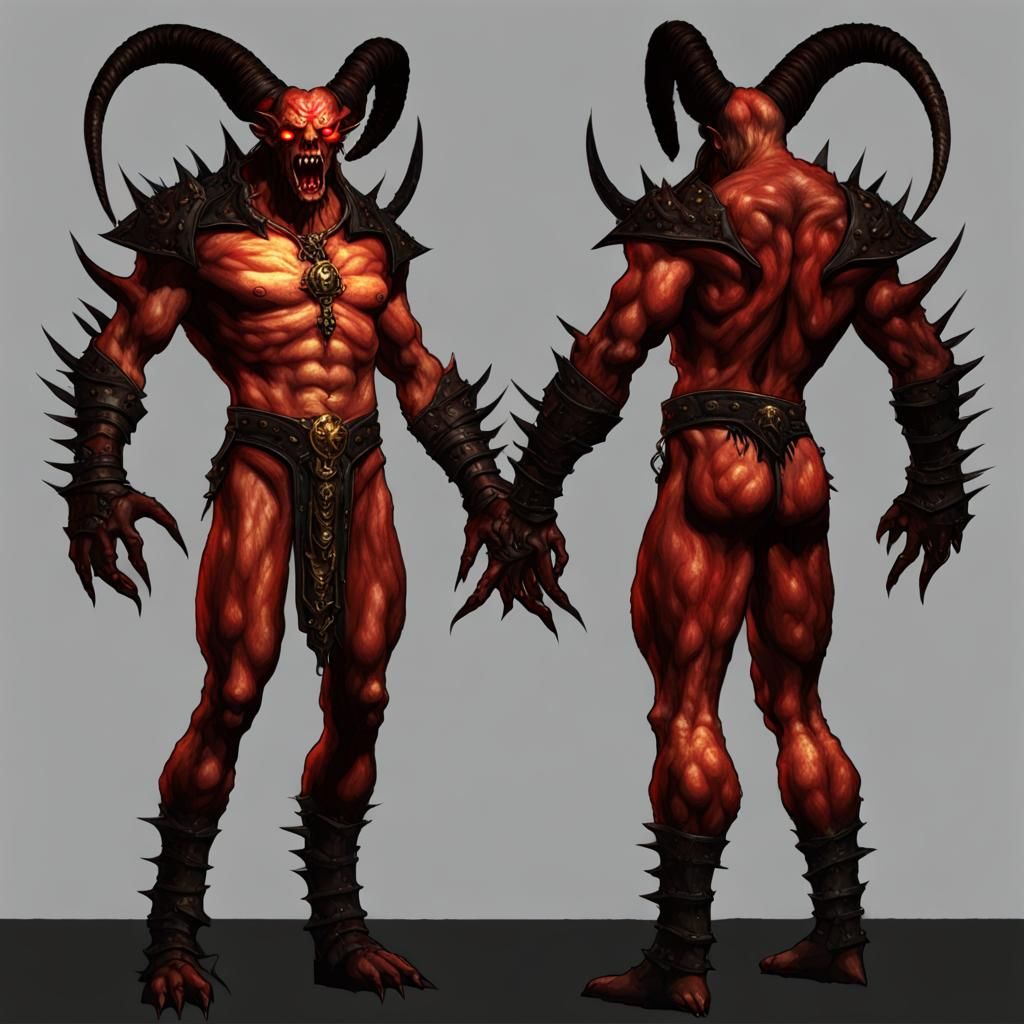 Diablo as Lord of the Underworld: Digital Art