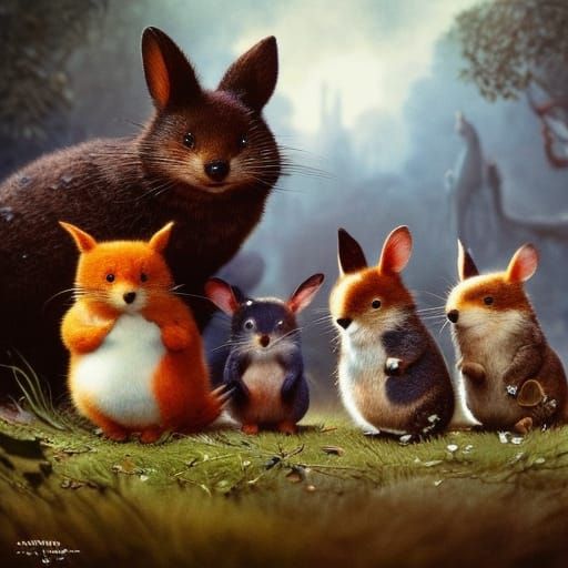 Adorable Australian Animals in Detailed Illustration