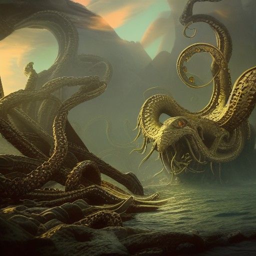 Release the Kraken: Detailed Matte Painting