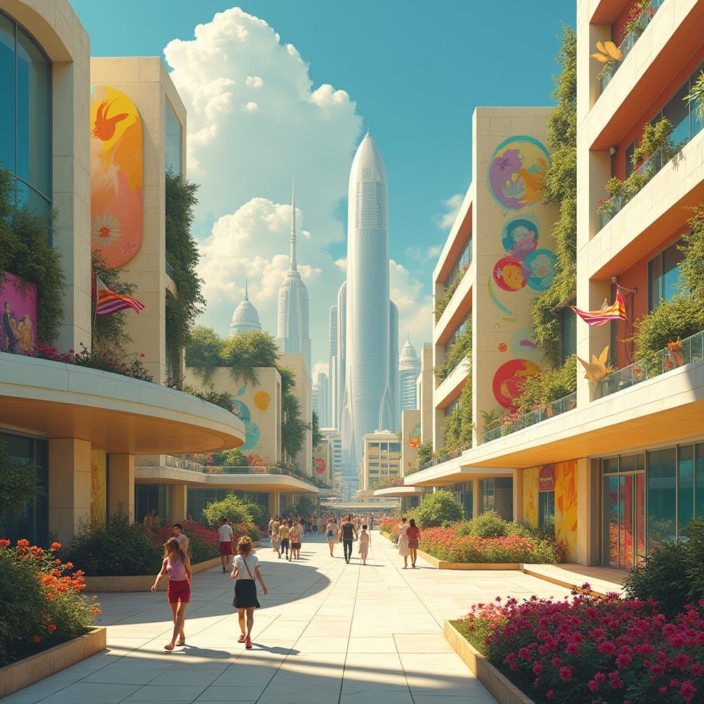 Futuristic City of Socialist Dreams
