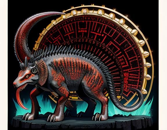 Abstract Primordial Fossil and Rheostat Composition