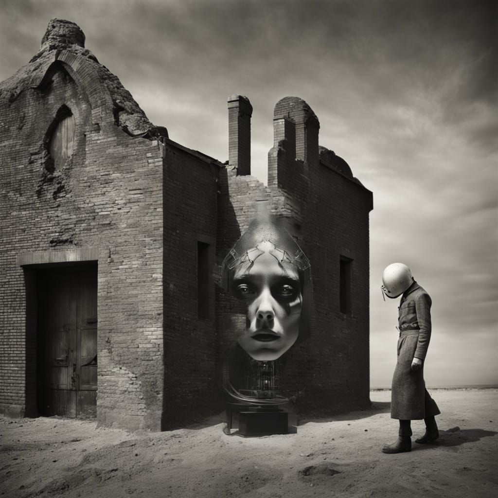 Surrealist Alien Technology in Intricately Detailed Photogra...