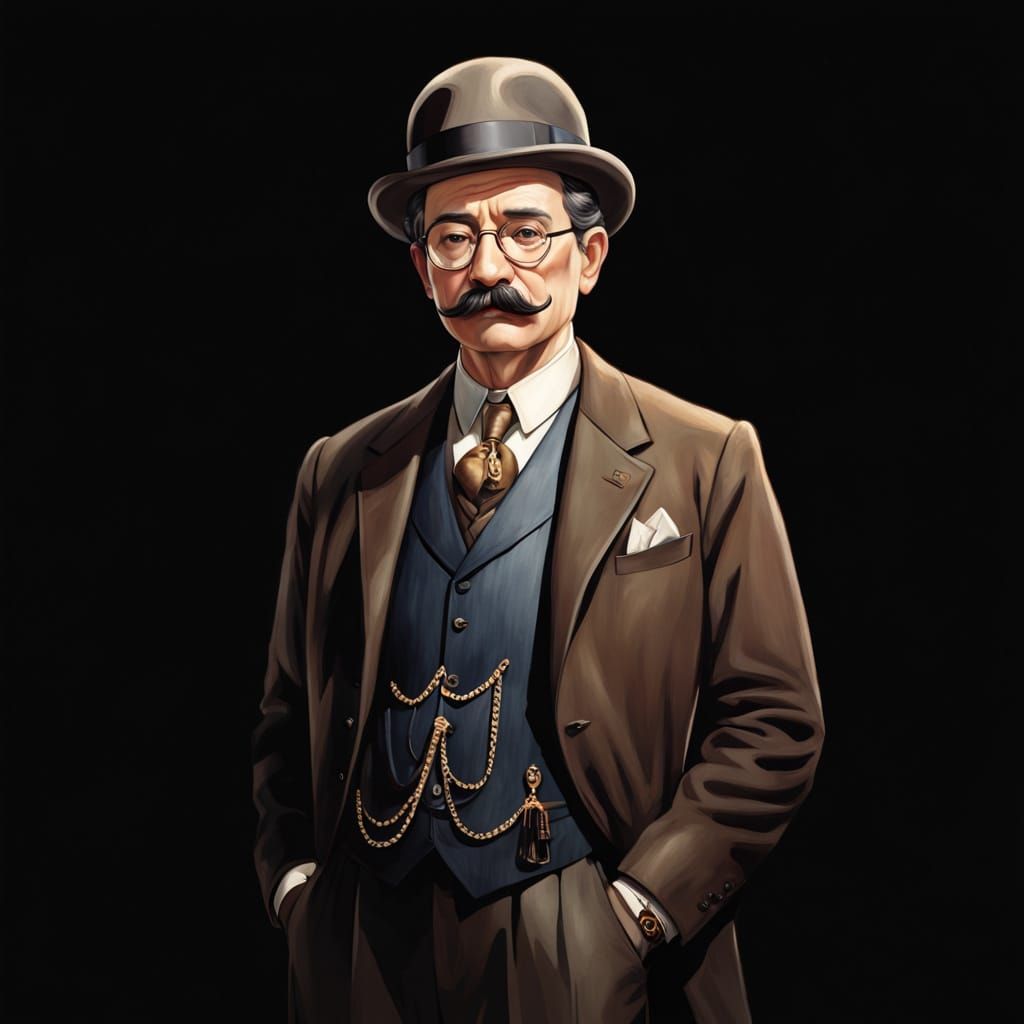 Elegant Victorian Gentleman in Formal Attire