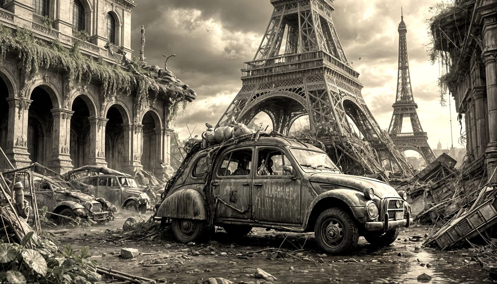 Post-Apocalyptic Paris: Hyperrealistic End of Days