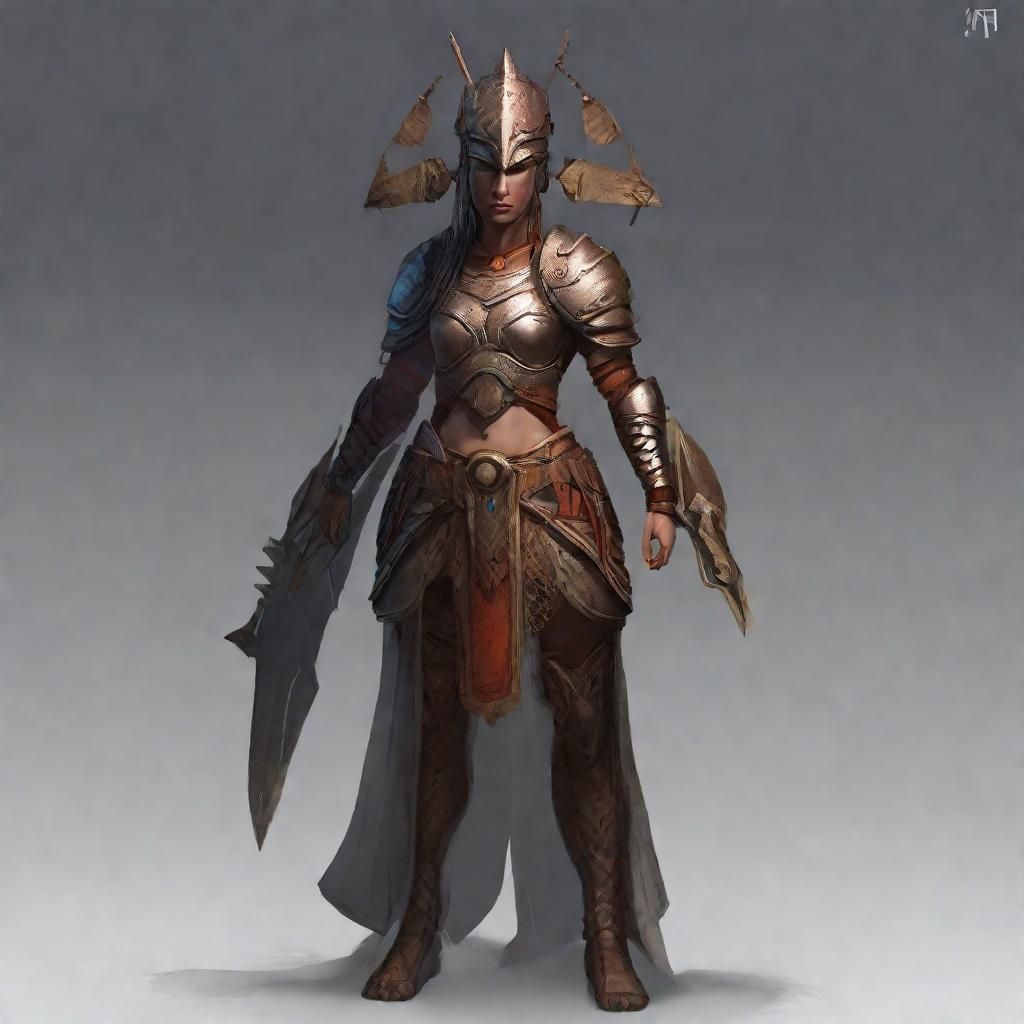 Zenamorph Female Warrior Generated by AI