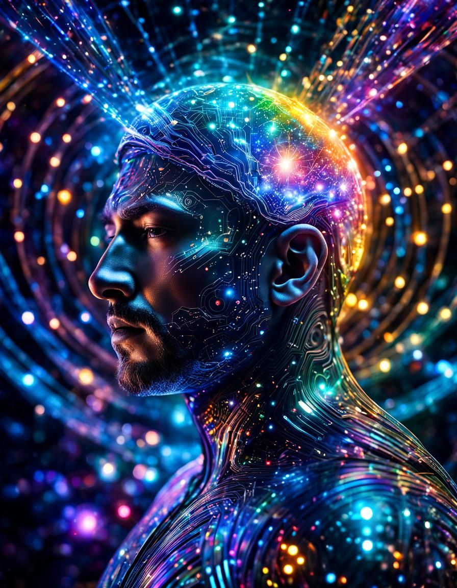 Neural Pathways: Cosmic Connection Between Man and Technolog...