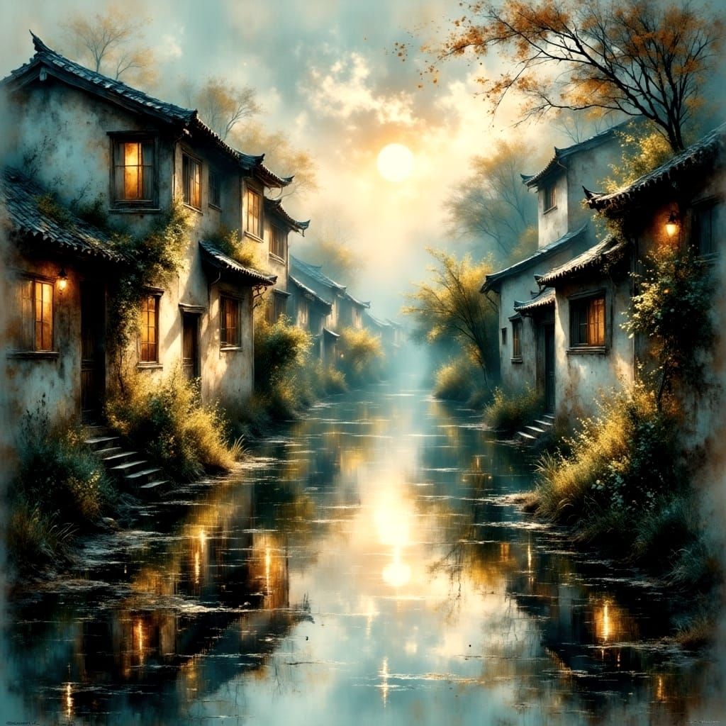 Ethereal Siheyuan Twilight