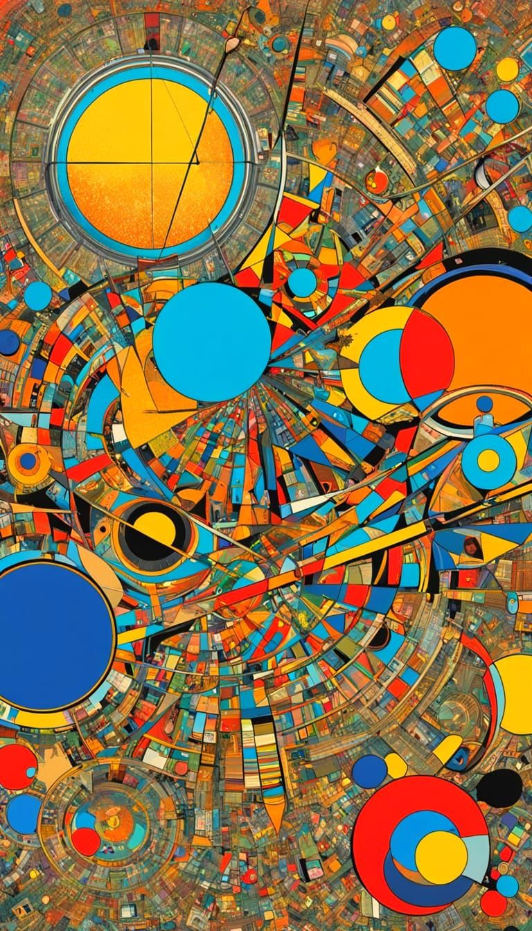 Geometric Bauhaus Pop Art in 64K Resolution