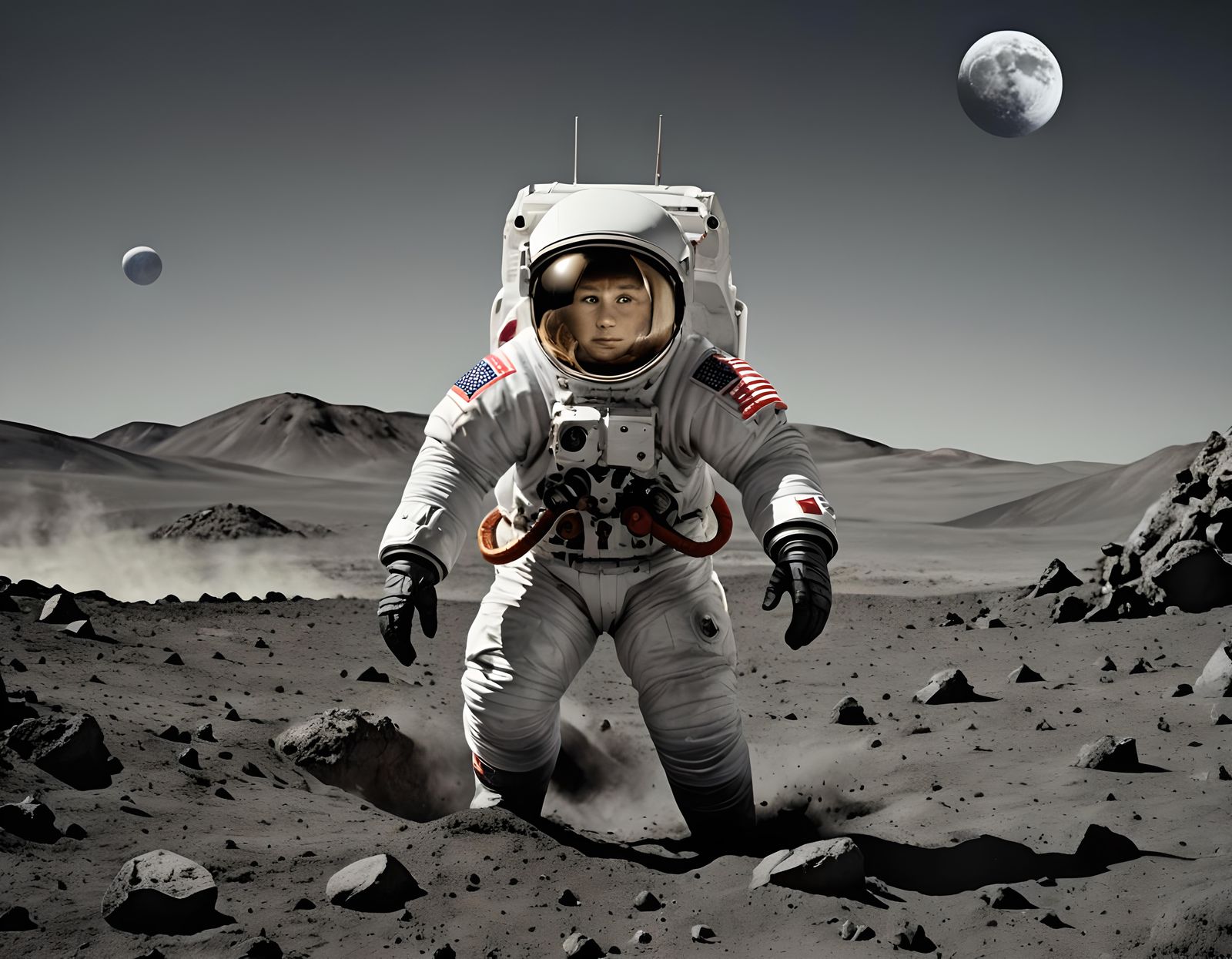 Fantasy Parody: First Steps on the Moon