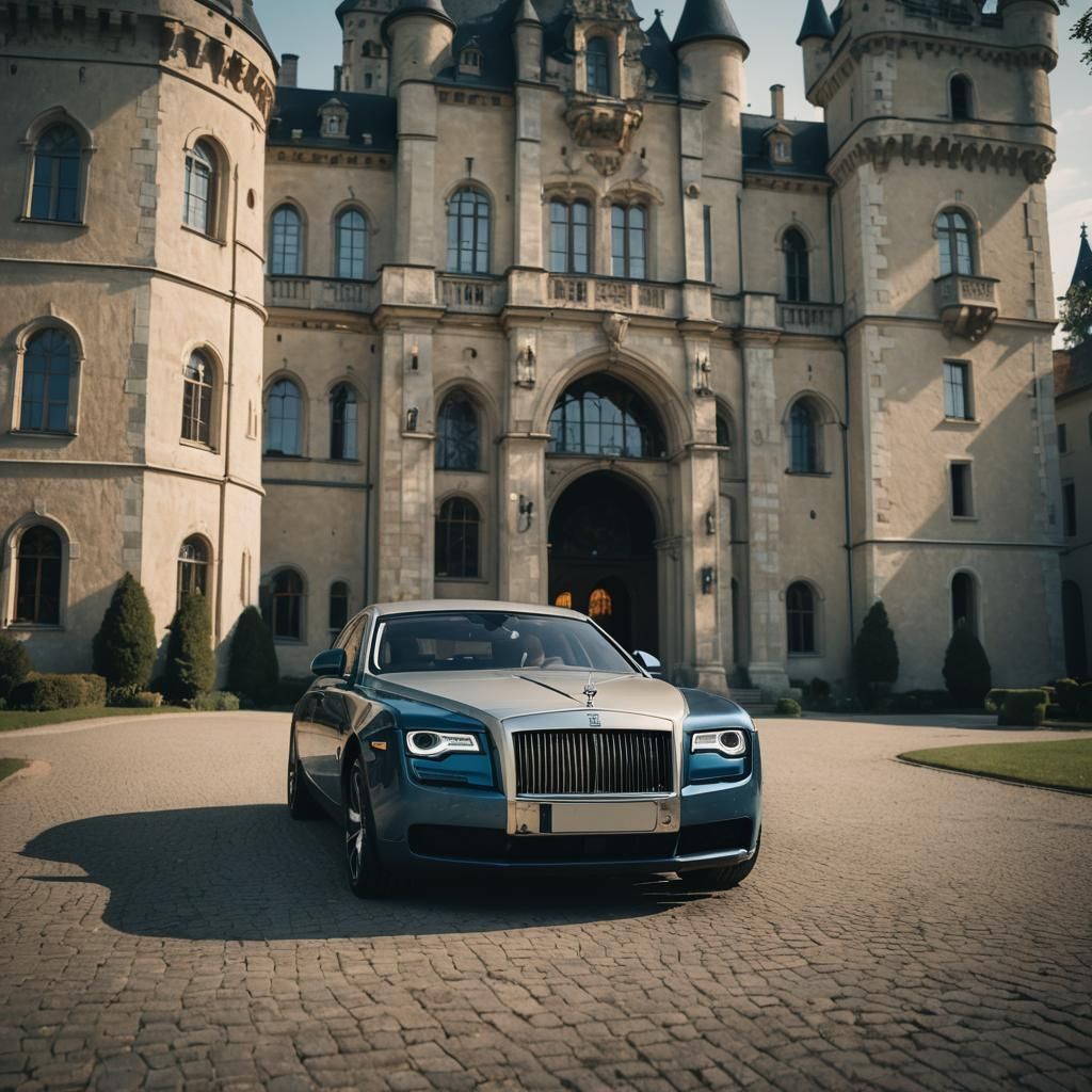 Rolls Royce Ghost at Grand Castle: Cinematic Film Still