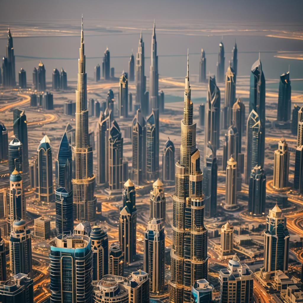 Dubai Towers: Professional Photography with Bokeh